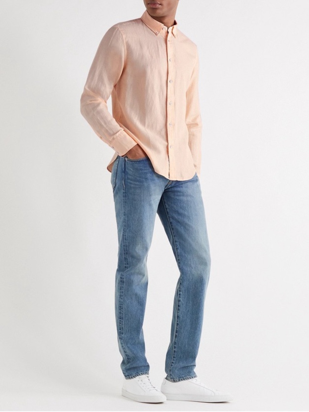 Rag and Bone Fit 2 Tomlin Casual Longsleeve Oxford Cotton Button Up